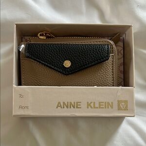 Anne Klein Black and Tan Wallet, New in box.